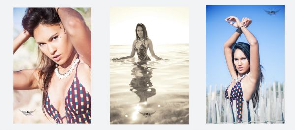 Photographe professionnelle pour photos femme mode à la plage à Saint Maxime dans le var 83