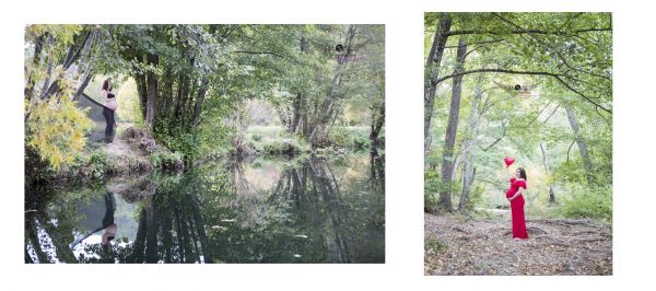 Séance photo grossesse au bord de rivière et dans les bois à Brignoles dans le var 83